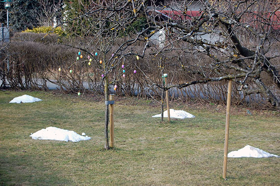 Osterschmuck mit Kindern basteln