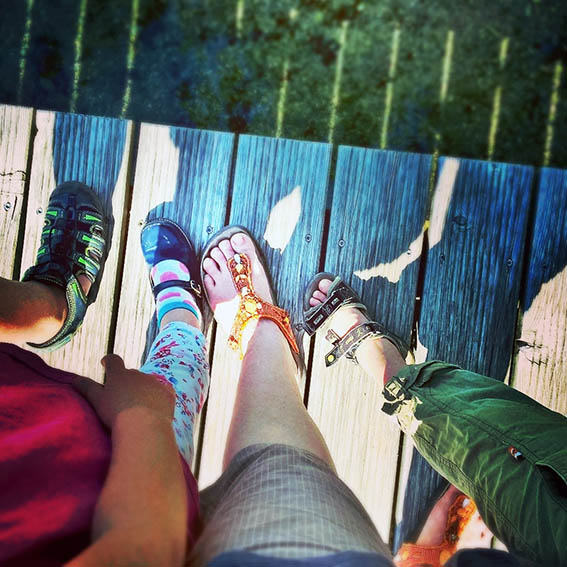 Karnten allein mit drei Kindern