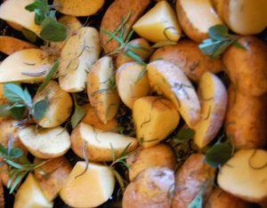 Badesaison ist eröffnet - Kartoffeln aus dem Ofen