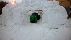 Gemütliches Wochenende mit Schnee: Endlich daheim!