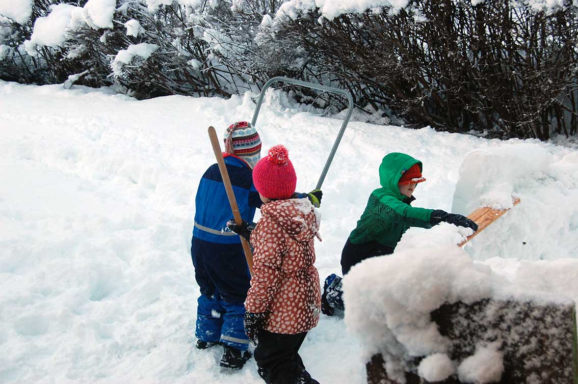 Gemütliches Wochenende mit Schnee: Endlich daheim!