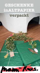 Geschenke verpacken in Altpapier - mit Anhängern und Fotogeschenken von sendmoments