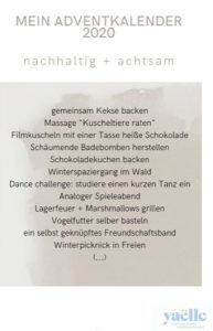 Nachhaltigkeit im Advent