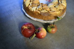 Erntezeit im Garten, Apfelkuchen