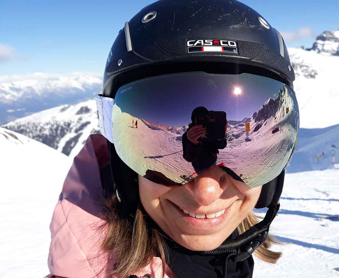 Familienausflug zum Skifahren